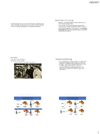 Basic Forms of Learning Classical Conditioning