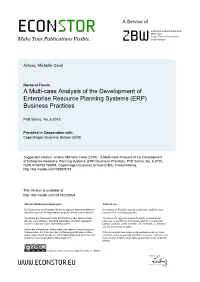 Erprise Resource Planning Systems (ERP) Business Practices