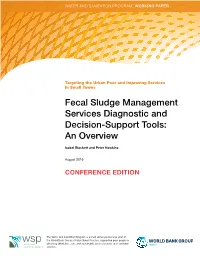 Fecal Sludge Management Services Diagnostic and Decision-Support Tools: an Overview