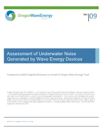 OWET Project Report Cover Page Jasco Applied Sciences