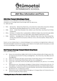 2021 Bus Information and Form