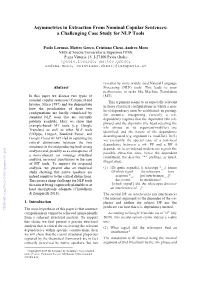 Asymmetries in Extraction from Nominal Copular Sentences: a Challenging Case Study for NLP Tools