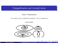 Categorification and (Virtual) Knots