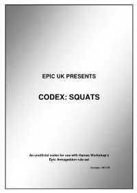 Codex: Squats