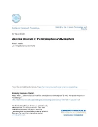 Electrical Structure of the Stratosphere and Mesophere