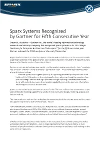 Sparx Systems Recognized by Gartner for Fifth Consecutive Year