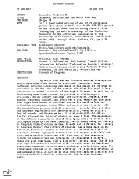 Technical Services and the World Wide Web