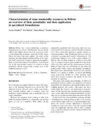 Characterization of Some Nonmetallic Resources in Bolivia: an Overview of Their Potentiality and Their Application in Specialized Formulations