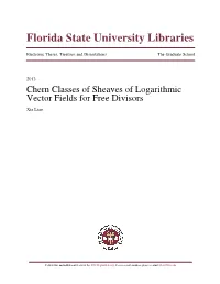 Chern Classes of Sheaves of Logarithmic Vector Fields for Free Divisors Xia Liao