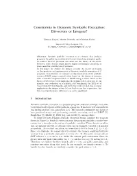 Constraints in Dynamic Symbolic Execution: Bitvectors Or Integers?