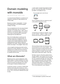Domain Modeling with Monoids