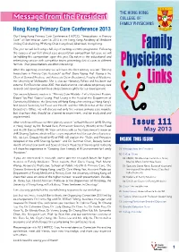 Family Physicians Links Represent Personal View Only and Are Not Necessarily Shared by the College Or the Publishers