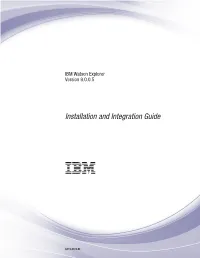 IBM Watson Explorer Version 9.0.0.5: Installation and Integration Guide Installing and Integrating IBM Watson Explorer