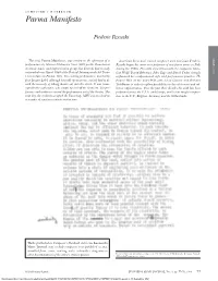 Parma Manifesto Frederic Rzewski