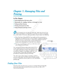 Printing from Ipad