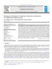 Studying the Effectiveness of Multi-User Immersive Environments for Collaborative Evaluation Tasks