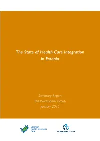 The State of Health Care Integration in Estonia