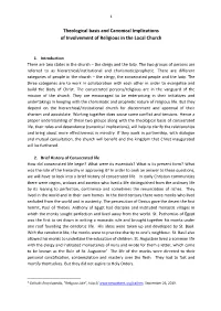Theological Basis and Canonical Implications of Involvement of Religious in the Local Church