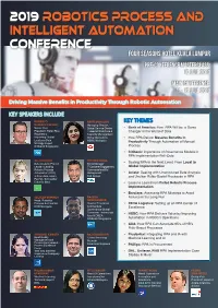 2019 Robotics Process and Intelligent Automation Conference