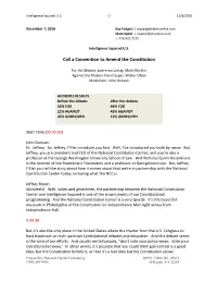 Call a Convention to Amend the Constitution