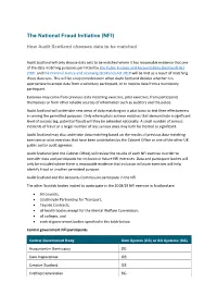 National Fraud Initiative (NFI)
