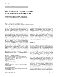 PGP Expression in Cooperia Oncophora Before and After Ivermectin Selection