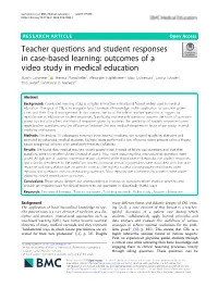 Teacher Questions and Student Responses in Case-Based Learning
