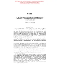 The Need for a Digital First Sale Doctrine Amendment to the Copyright Act
