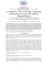 A Comparative Study of the Super Cooling and Carbonization