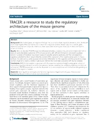 A Resource to Study the Regulatory Architecture of the Mouse Genome