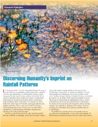 Discerning Humanity's Imprint on Rainfall Patterns