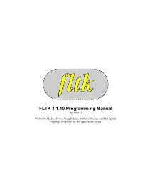 FLTK 1.1.10 Programming Manual Revision 10