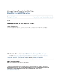 Sealand, Havenco, and the Rule of Law