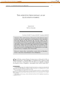 The Asàrotos Òikos Mosaic As an Elite Status Symbol 5