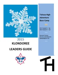 2015 Klondoree Leaders Guide