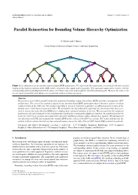 Parallel Reinsertion for Bounding Volume Hierarchy Optimization