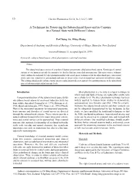 A Technique for Preserving the Subarachnoid Space and Its Contents in a Natural State with Different Colours