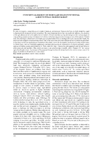 Conceptual Design of Modular Multi Functional Agricultural Mobile Robot