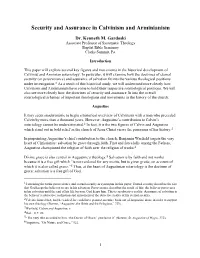 Security and Assurance in Calvinism and Arminianism