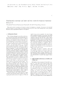 Fundamental Constants and Units and the Search for Temporal Variations