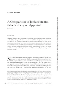 A Comparison of Jenkinson and Schellenberg on Appraisal