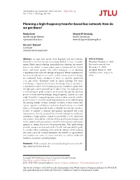 Planning a High-Frequency Transfer-Based Bus Network: How Do We Get There?