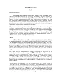 SCS5108 Parallel Systems Unit II Parallel Programming