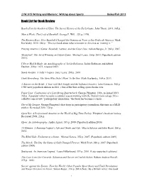 Book List for Review Assignment (PDF)