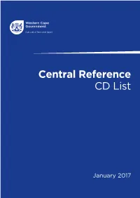 Central Reference CD List