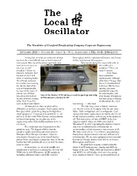 December 2020 Local Oscillator