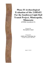 Phase 2 Archaeological Investigation