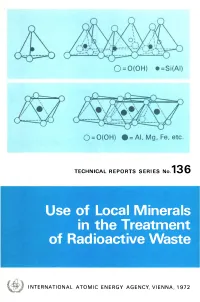 Use of Local Minerals in the Treatment of Radioactive Waste