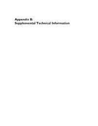 Appendix B: Supplemental Technical Information