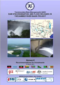 Dam Synchronisation and Flood Releases in the Zambezi River Basin Project Annex 4